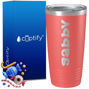 Personalized Haunted Halloween Font on 20oz Tumbler