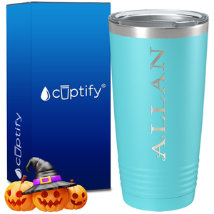 Personalized Eerie Halloween Font on 20oz Tumbler