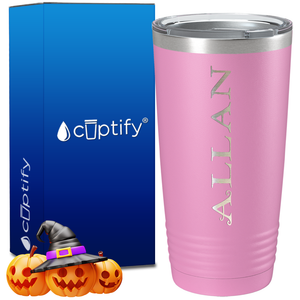 Personalized Eerie Halloween Font on 20oz Tumbler
