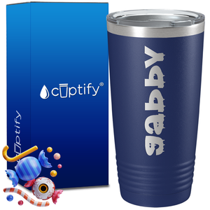 Personalized Haunted Halloween Font on 20oz Tumbler