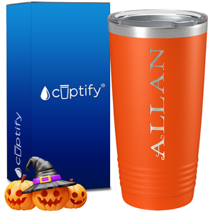 Personalized Eerie Halloween Font on 20oz Tumbler