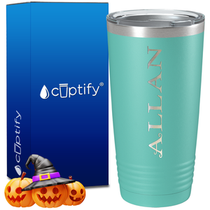 Personalized Eerie Halloween Font on 20oz Tumbler