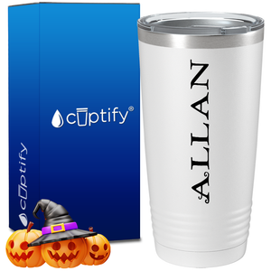 Personalized Eerie Halloween Font on 20oz Tumbler