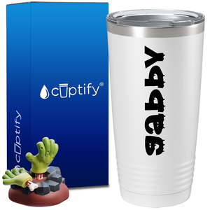 Personalized Haunted Halloween Font on 20oz Tumbler