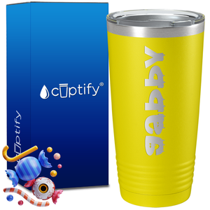 Personalized Haunted Halloween Font on 20oz Tumbler