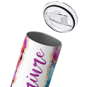 Personalized Kaleidoscope Quartz 20oz Skinny Tumbler
