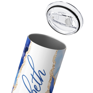 Personalized Cerulean Elegance 20oz Skinny Tumbler