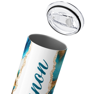 Personalized Azure Allure 20oz Skinny Tumbler