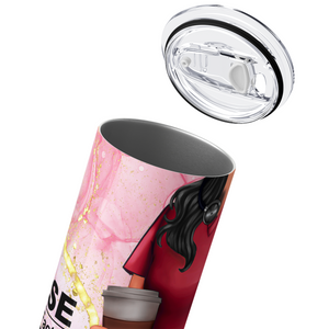 Nurse Nutrition Facts Red Scrubs 20oz Skinny Tumbler