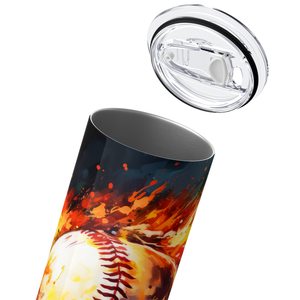 Flaming 20oz Skinny - Baseball
