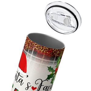 Santa's Favorite Teacher 20oz Skinny Tumbler