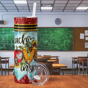 Teach Love Inspire 20oz Skinny Tumbler