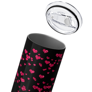 Love Glitter Valentines Day 20oz Skinny Tumbler