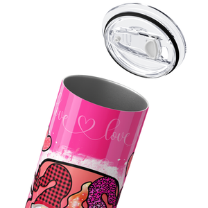 Valentine Day Love Gnomes 20oz Skinny Tumbler