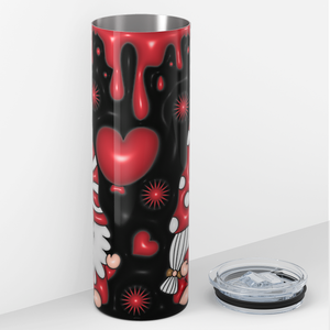 Red Heart Gnomes 20oz Skinny Tumbler