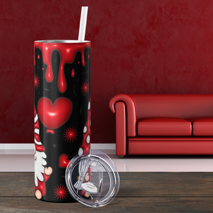 Red Heart Gnomes 20oz Skinny Tumbler