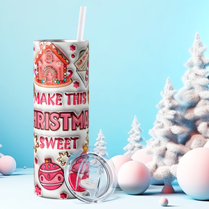 Make This Christmas Sweet 20oz Skinny Tumbler