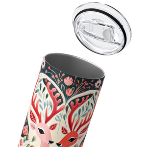 Pink Deer 20oz Skinny Tumbler