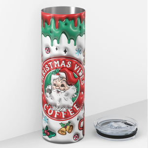 Christmas VIbes Coffee 20oz Skinny Tumbler