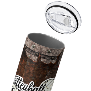 Volleyball Dad Breakthru American Flag 20oz Skinny Tumbler
