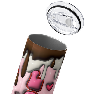 Love Chocolate Strawberries 20oz Skinny Tumbler