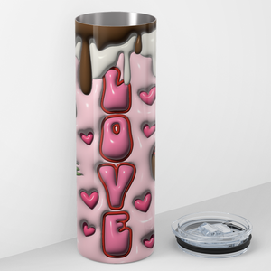 Love Chocolate Strawberries 20oz Skinny Tumbler