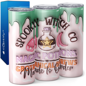 Spooky Witch Co Inflated Balloon 20oz Skinny Tumbler