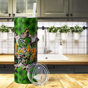 Lucky Mom with Cloves St. Patrick's 20oz Skinny Tumbler