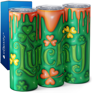 Lucky Clovers Melting 20oz Skinny Tumbler