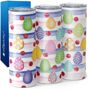 Patterned Easter Eggs 20oz Skinny Tumbler