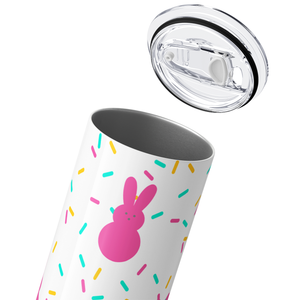 Pink Bunnies and Sprinkles 20oz Skinny Tumbler
