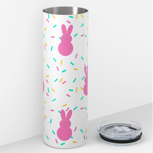Pink Bunnies and Sprinkles 20oz Skinny Tumbler