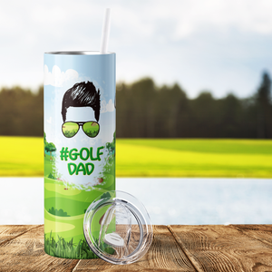 Hashtag Golf Dad 20oz Skinny Tumbler