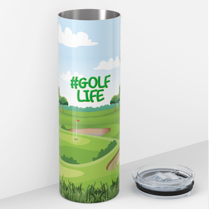 Hashtag Golf Life 20oz Skinny Tumbler