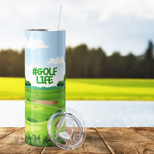 Hashtag Golf Life 20oz Skinny Tumbler