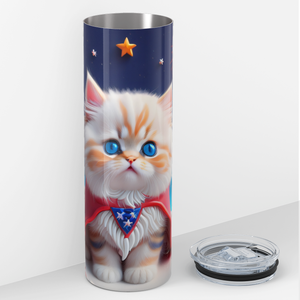 Cat with Cape 20oz Skinny Tumbler