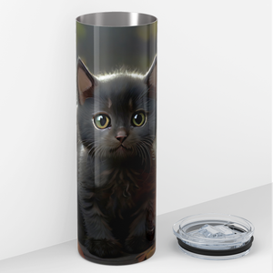 Halloween Cut with Pumpkin 20oz Skinny Tumbler