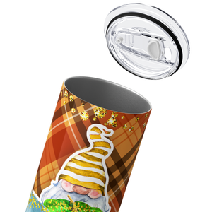 Thankful and Blessed Gnome and Pumpkins 20oz Skinny Tumbler
