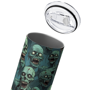 Zombie Horde Blue 20oz Skinny Tumbler