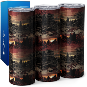 Zombie Torn City 20oz Skinny Tumbler