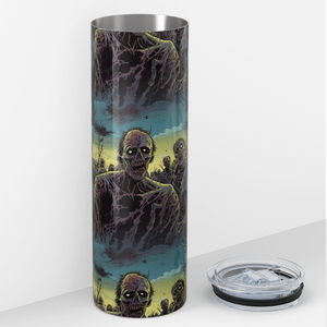 Zombies Blue and Yellow 20oz Skinny Tumbler