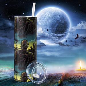 Zombies Blue and Yellow 20oz Skinny Tumbler