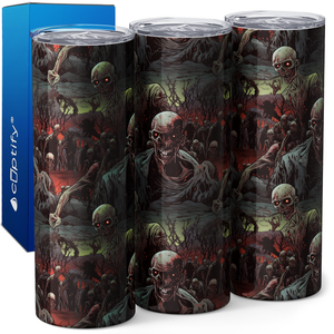 Zombie Apocalypse 20oz Skinny Tumbler