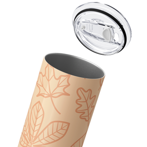 Fall Leaves Blush 20oz Skinny Tumbler