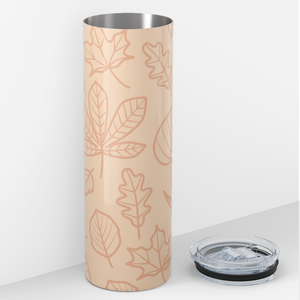 Fall Leaves Blush 20oz Skinny Tumbler