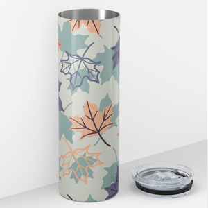 Fall Leaves Pastel 20oz Skinny Tumbler