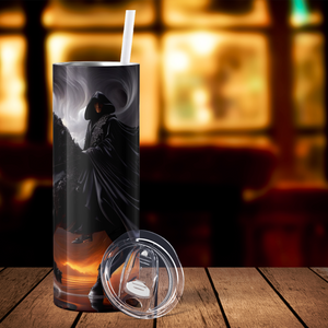Dark Horse of Death in the Moon Light 20oz Skinny Tumbler