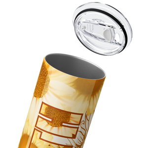 Faith Sunflowers 20oz Skinny Tumbler