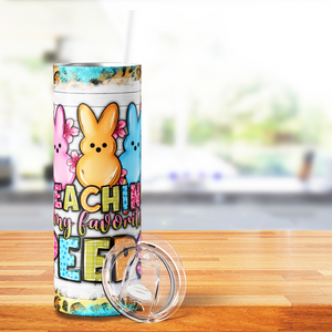 Teaching My Favorite Peeps 20oz Skinny Tumbler