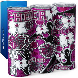 Cheerleader Cheering 20oz Skinny Tumbler